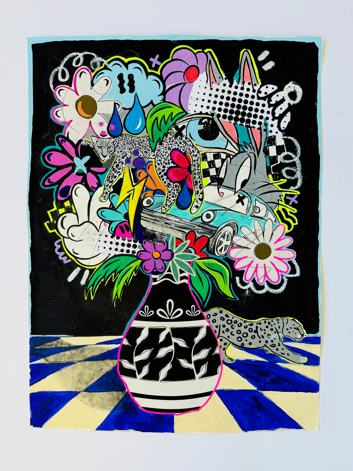 Lounging Leopards Original Work