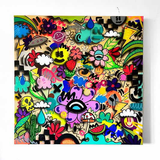 Electric Bloom- Original Painting