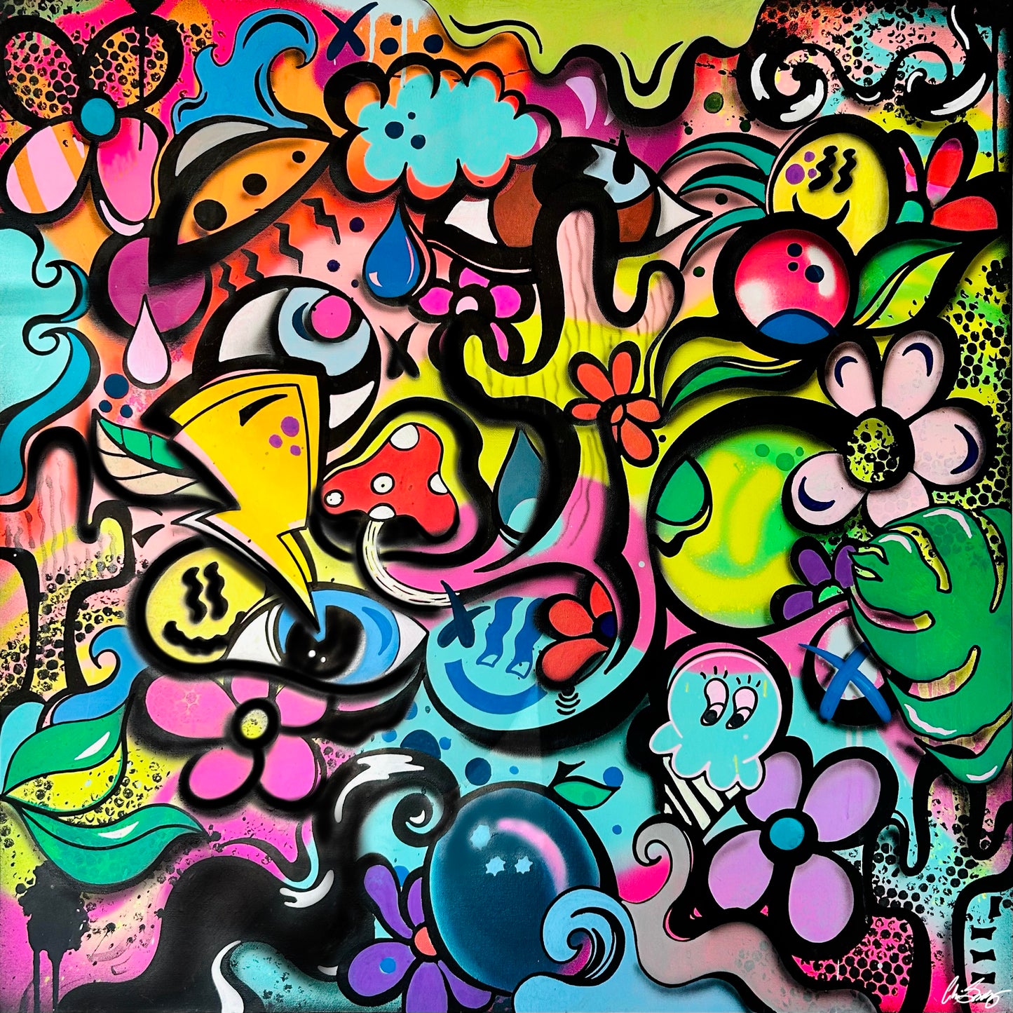 Stream Of Colour Print